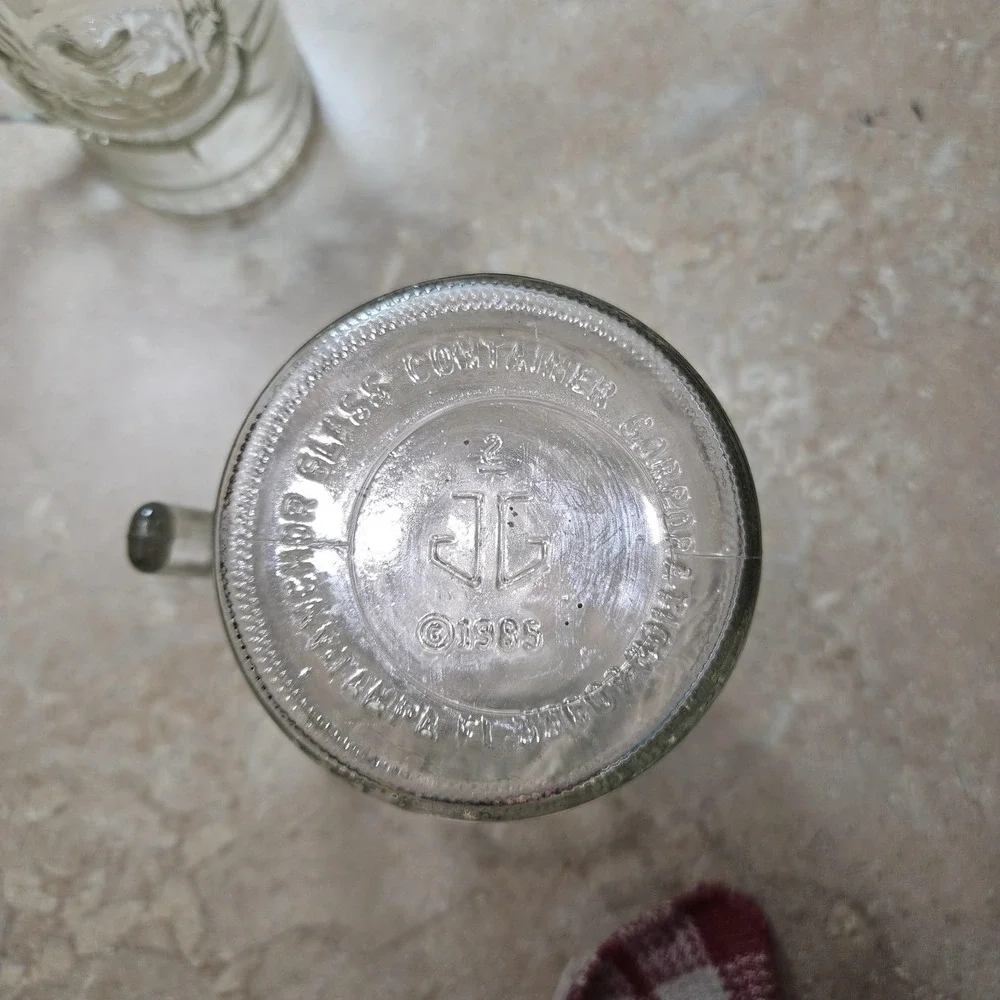 VTG Anchor Hocking Statue Of Liberty Beer Mugs Set Of 2 Clear Glass 1986 Bar Pub